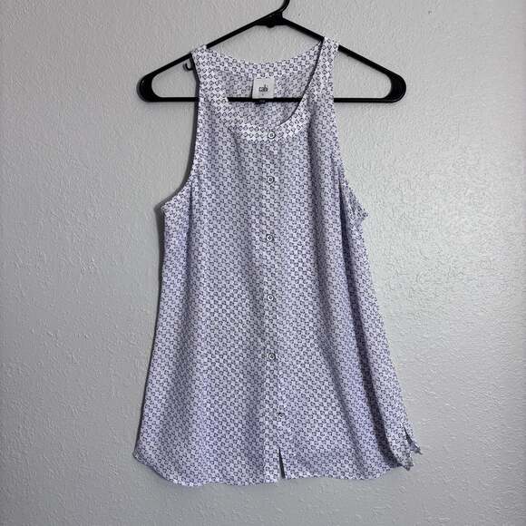 Cabi Tops - Cabi Priscilla Floral Sleeveless Halter Top Style 5905 Purple Size S